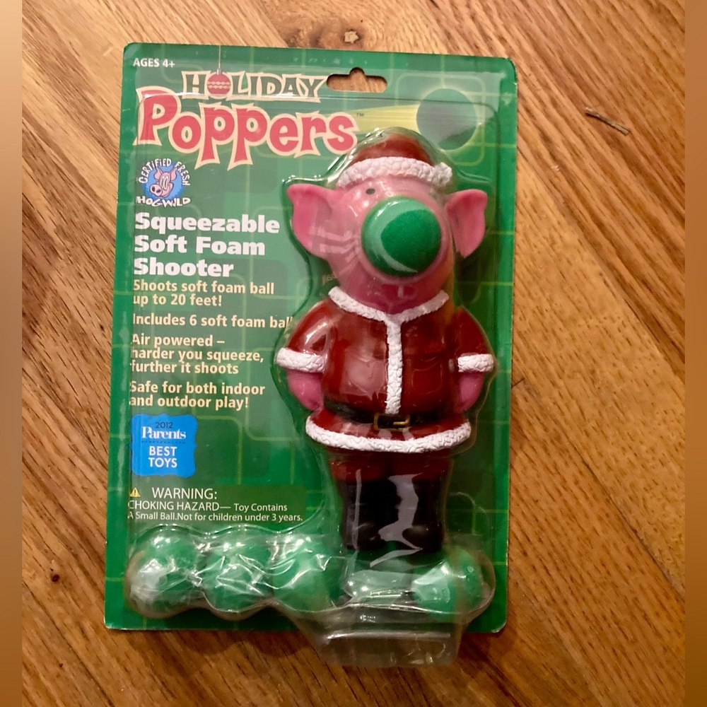Holiday Poppers Squeezable Soft Foam Shooter